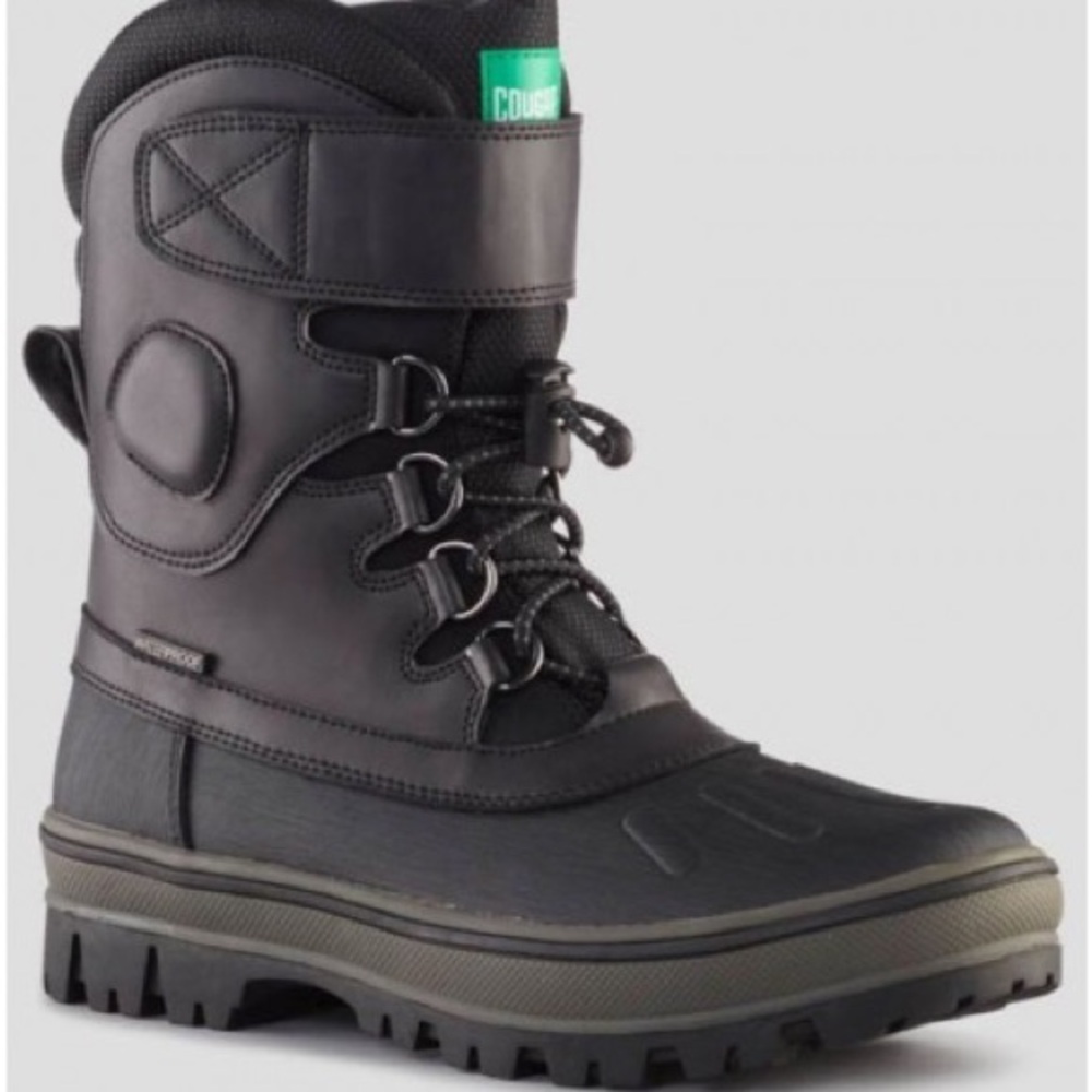 Size 3 Youth Cougar Black Kids Rain & Snow Boots